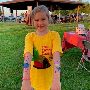 Lilli With Arm Paintings