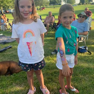 Girls With Face Painting