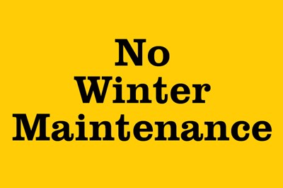 No Winter Maintenance