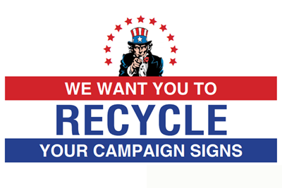 Campaign Yard Signs Recycling 2025